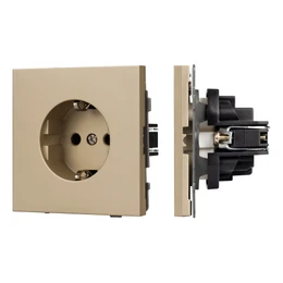 Фото #1 товара Механизм электрической розетки SCT-TENDO-MEU1-SFPL-GD (230V, 16A) (Arlight, -)