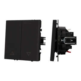 Фото #1 товара Механизм выключателя управления шторами SWT-NOBE-MKR2-SFPL-BK (230V, 10A) (Arlight, -)