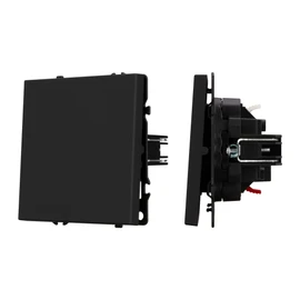 Фото #1 товара Механизм выключателя одноклавишный проходной SWT-NOBE-MKP1-SFPL-BK (230V, 10A) (Arlight, -)