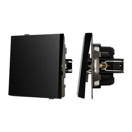 Фото #1 товара Механизм выключателя одноклавишный проходной SWT-TENDO-MKP1-PL-BK (230V, 10A) (Arlight, -)