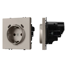Фото #1 товара Механизм розетки с USB зарядкой SCT-NOBE-MUCC-SFPL-CA (230V, 16A) (Arlight, -)