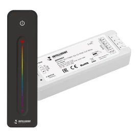 Фото #1 товара INTELLIGENT ARLIGHT Диммер SMART-SET-PWM-104-52-RGB-SUF White (12-24V, 3x4A, ПДУ LINE, 2.4G) (IARL, Контроллер)
