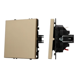 Фото #1 товара Механизм выключателя одноклавишный непроходной SWT-NOBE-MK01-SFPL-GD (230V, 10A) (Arlight, -)