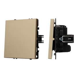 Фото #1 товара Механизм выключателя одноклавишный перекрёстный SWT-NOBE-MKX1-SFPL-GD (230V, 10A) (Arlight, -)