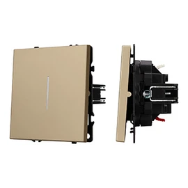 Фото #1 товара Механизм звонкового выключателя LED SWT-NOBE-MKR1-SFPL-L-GD (230V, 10A) (Arlight, Золотой песок)