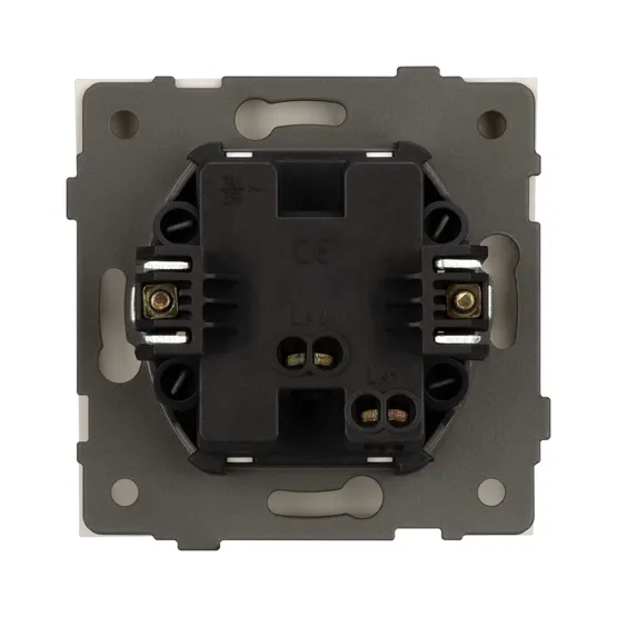 Фото #2 товара Механизм звонкового выключателя SWT-TENDO-MKR1-PL-GD (230V, 10A) (Arlight, -)