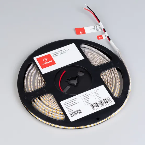 Фото #2 товара Светодиодная лента герметичная ULW-SE-A160-5mm 24V Warm3000 (15 W/m, IP65, 5m) (Arlight, CRI>90)