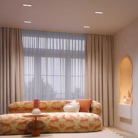 Фото #2 товара Светильник MS-FLOW-BUILT-S85x85-6W Warm3000 (WH, 55 deg, 230V) (Arlight, IP20 Металл, 5 лет)