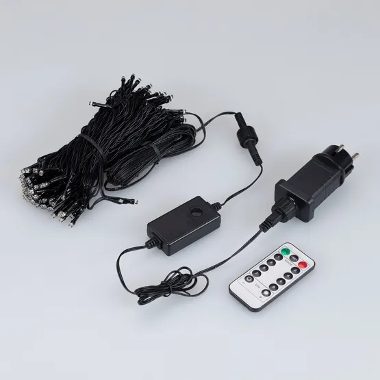 Фото #3 товара Светодиодная гирлянда Нить Смарт ARD-MOOD-CLASSIC-20000-BLACK-200LED Warm (230V, 4.7W, Tuya Wi-Fi) (Ardecoled, IP65)