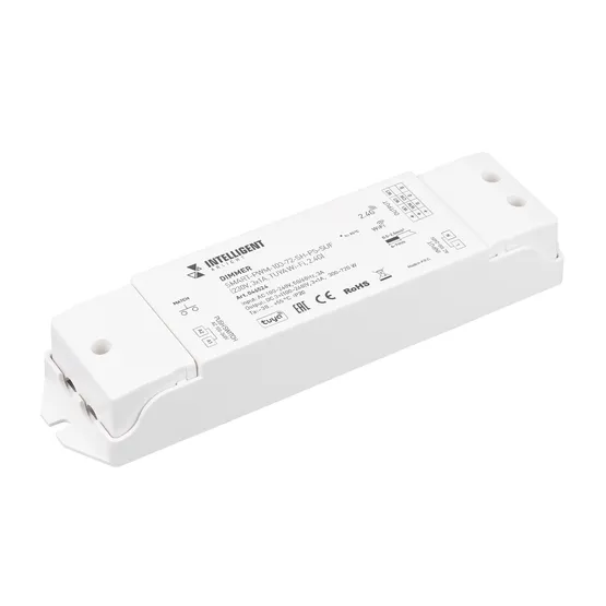 Фото товара INTELLIGENT ARLIGHT Диммер SMART-PWM-103-72-SH-PS-SUF (230V, 3x1A, TUYA Wi-Fi, 2.4G) (IARL, IP20 Пластик, 5 лет)