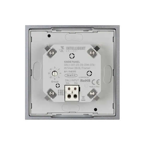 Фото #3 товара INTELLIGENT ARLIGHT Кнопочная панель DALI-201-23-2G-DIM-DT6-IN Silver (BUS, Frame) (IARL, IP20 Металл, 3 года)