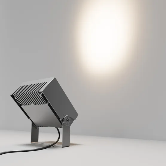 Фото #3 товара Светильник ALT-BLOCK-S220x220-50W Warm3000 (GR, 3 deg, 230V) (Arlight, IP66 Металл, 3 года)