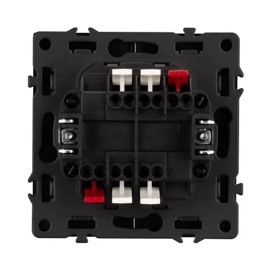 Фото #3 товара Механизм выключателя двухклавишный проходной SWT-NOBE-MKP2-SFPL-GR (230V, 10A) (Arlight, -)