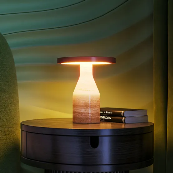 Фото #7 товара Светильник SP-CROOD-TAB-R22.5x24-7W Warm3200-MIX (RD-BRG, 140 deg, 230V) (Arlight, IP20, Травертин, 5 лет)