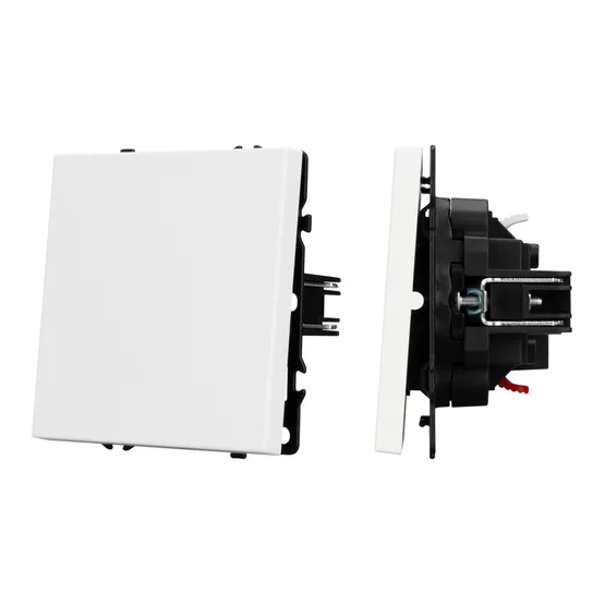 Фото #1 товара Механизм выключателя одноклавишный проходной SWT-NOBE-MKP1-SFPL-WH (230V, 10A) (Arlight, -)