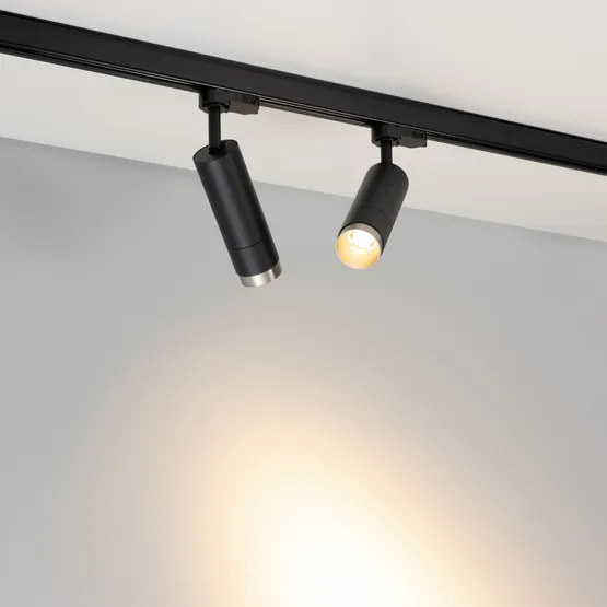 Фото #2 товара Светильник LGD-GESTIA-TRACK-4TR-R51-10W Warm3000 (BK-NI, 25-50 deg, 230V) (Arlight, IP20 Металл, 5 лет)