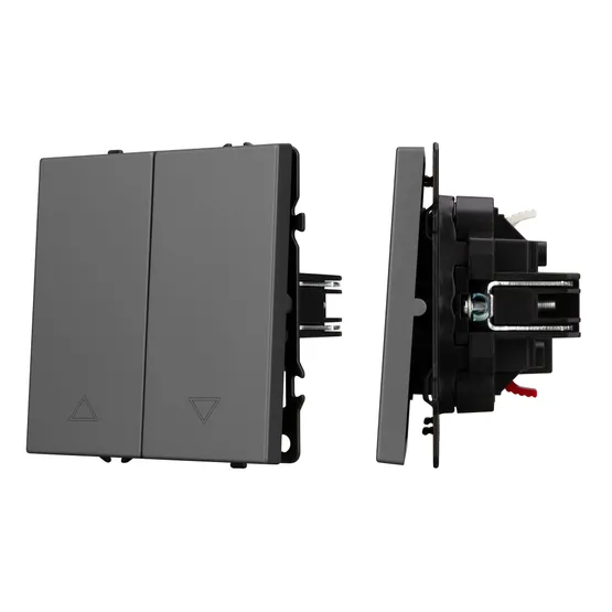 Фото #1 товара Механизм выключателя управления шторами SWT-NOBE-MKR2-SFPL-GR (230V, 10A) (Arlight, -)