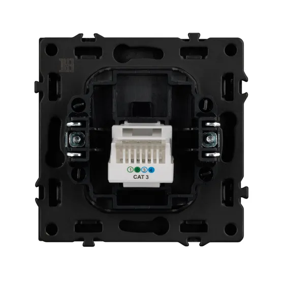 Фото #3 товара Механизм телефонной розетки SCT-NOBE-MTL1-SFPL-GR (RJ-11, 4C) (Arlight, Серый базальт)