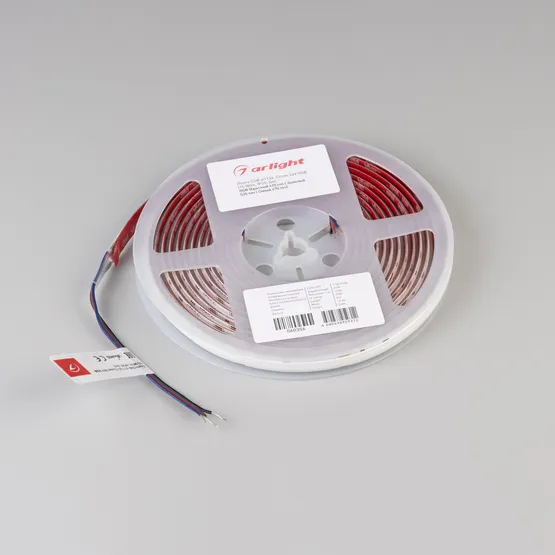 Фото #5 товара Светодиодная лента COB-X1134-12mm 24V RGB (15 W/m, IP20, 5m) (Arlight, -)