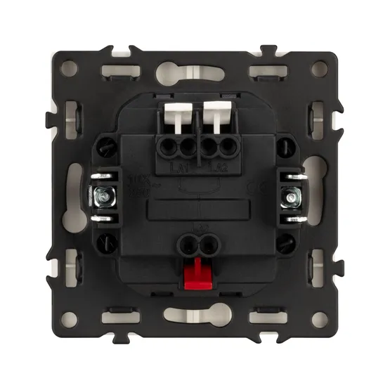 Фото #3 товара Механизм выключателя двухклавишный непроходной LED SWT-NOBE-MK02-SFPL-L-GD (230V, 10A) (Arlight, -)