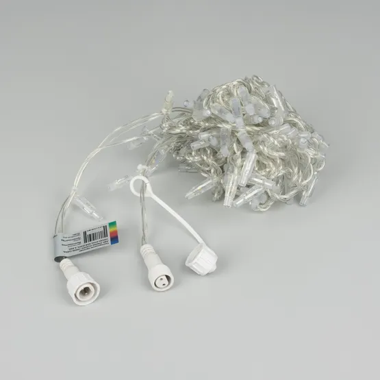 Фото #3 товара Светодиодная гирлянда ARD-STRING-CLASSIC-10000-CLEAR-100LED-SYNC RGB (230V, 6.5W) (Ardecoled, IP65)
