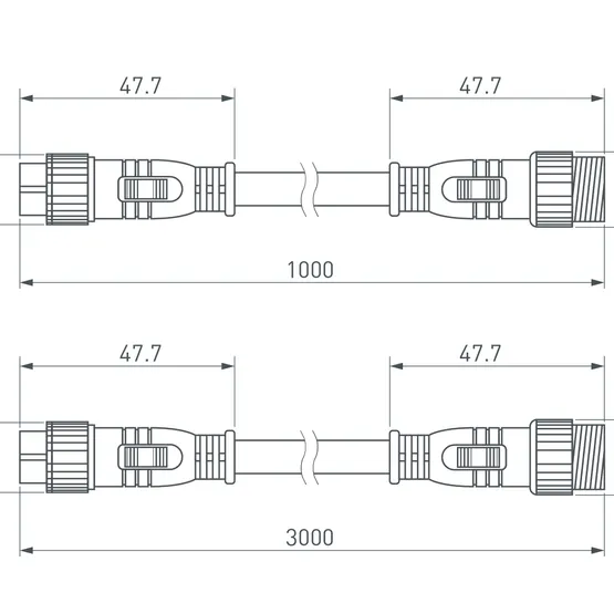 Фото #3 товара Коннектор питания ARL-LINE-3pin-3000-CON-MF (230V) (Arlight, IP66 Пластик, 3 года)