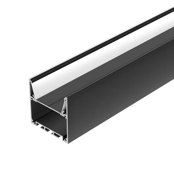Фото #2 товара Профиль SL-LINE-5050-3000 BLACK с рефлектором (Arlight, Алюминий)