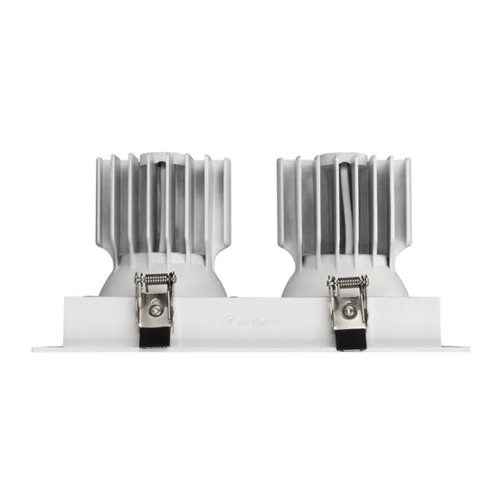 Фото #2 товара Светильник MS-VORTEX-BUILT-S210x117-2x20W Warm3000 (WH-WH, 20 deg, 230V) (Arlight, IP20 Металл, 5 лет)