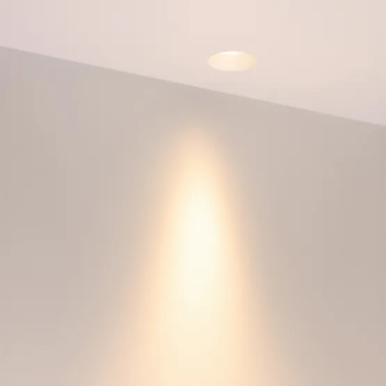 Фото #2 товара Светильник безрамочный DL-INTRAL-R63-8W Warm3000 (Белый RAL9003, 15 deg, 230V) (Arlight, IP20 Металл, 5 лет)