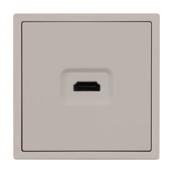 Фото #4 товара Механизм HDMI розетки SCT-NOBE-MHD1-SFPL-CA (Arlight, Кашемир)