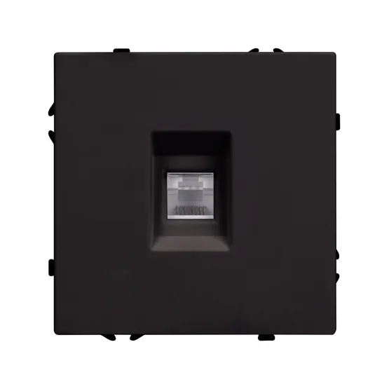Фото #3 товара Механизм компьютерной розетки SCT-NOBE-MPC1-SFPL-BK (RJ-45, CAT6) (Arlight, -)