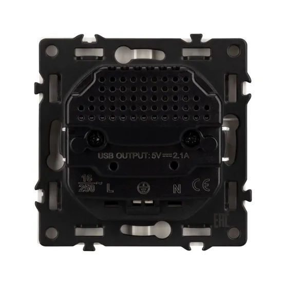 Фото #2 товара Механизм розетки с USB зарядкой SCT-NOBE-MUAA-SFPL-WH (230V, 16A) (Arlight, -)