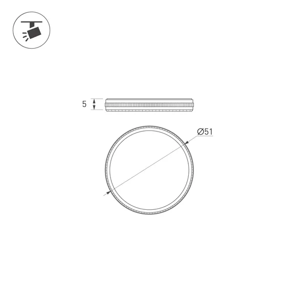 Фото #3 товара Фильтр LGD-ARTIFACT-ND-LENS-R49 (WH) (Arlight, Металл)