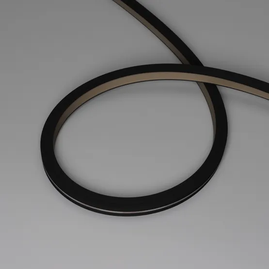 Фото #2 товара Светодиодная лента герметичная NOVA-TOP-BLACK-A120-16x15mm 24V Warm2700 (10 W/m, IP67, 2835, 5m, wire x2) (Arlight, Вывод боковой, 5 лет)