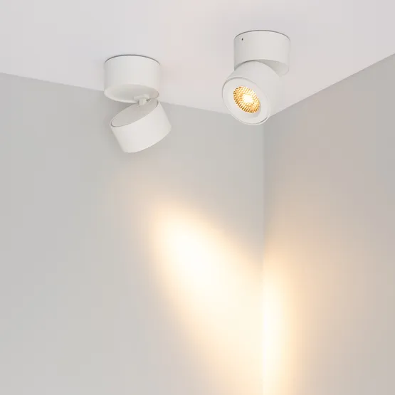 Фото #4 товара Светильник SP-POINT-SURFACE-R85-12W Warm3200-MIX (WH, 15 deg, 230V) (Arlight, IP20 Металл, 5 лет)