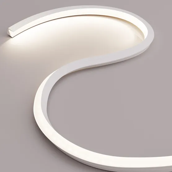 Фото #3 товара Силиконовый профиль WPH-FLEX-1616-TWIST-S11-5m WHITE (Arlight, Силикон)