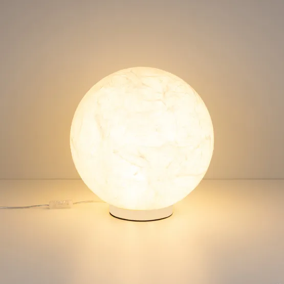 Фото #3 товара Светильник SP-SILKA-TAB-R350-11W Warm2700 (WH, 330 deg, TOUCH-DIM) (Arlight, IP20, Натуральный шелк, 3 года)