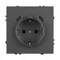 Минифото #3 товара Механизм розетки с USB зарядкой SCT-NOBE-MUCC-SFPL-GR (230V, 16A) (Arlight, -)