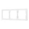 Минифото #1 товара Рамка пластиковая FRM-NOBE-SFPL-3-WH (Arlight, -)