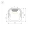 Минифото #2 товара Профиль LINE-D-1111-2000 SQUARE ANOD (Arlight, Алюминий)